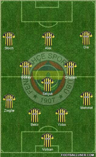 Fenerbahçe SK Formation 2011