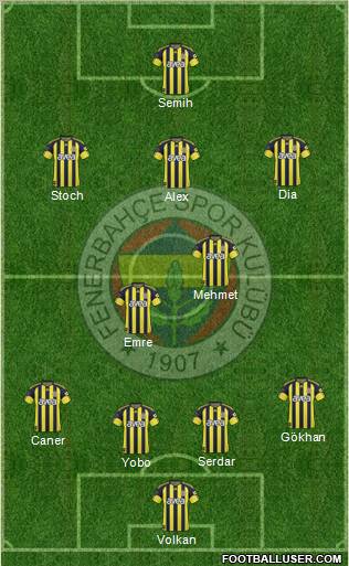 Fenerbahçe SK Formation 2011