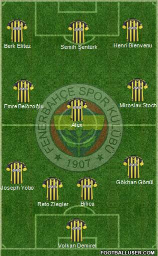Fenerbahçe SK Formation 2011