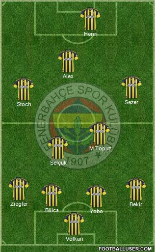 Fenerbahçe SK Formation 2011