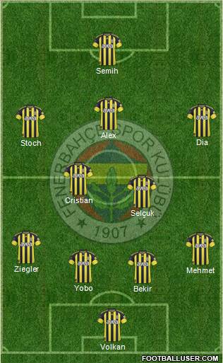 Fenerbahçe SK Formation 2011