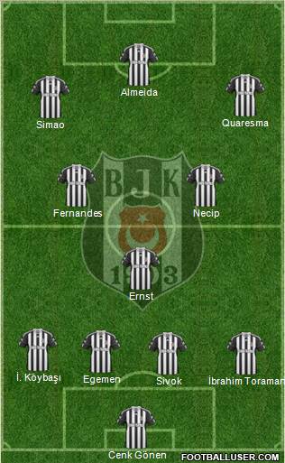 Besiktas JK Formation 2011