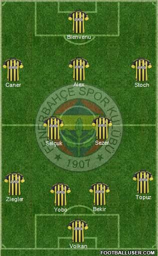 Fenerbahçe SK Formation 2011