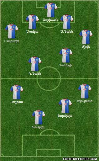 Blackburn Rovers Formation 2011