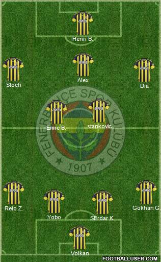 Fenerbahçe SK Formation 2011