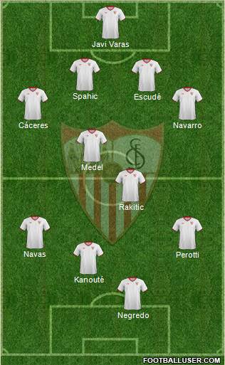 Sevilla F.C., S.A.D. Formation 2011