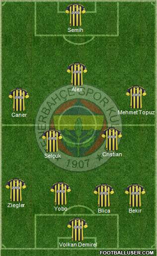Fenerbahçe SK Formation 2011