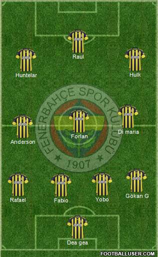 Fenerbahçe SK Formation 2011