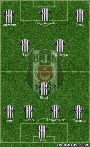 Besiktas JK Formation 2011