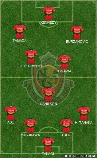 Nagoya Grampus football formation