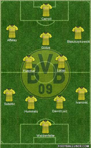 Borussia Dortmund Formation 2011