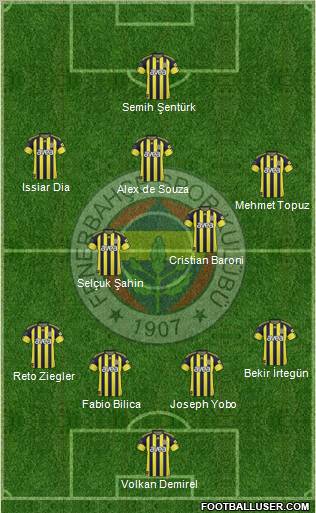 Fenerbahçe SK Formation 2011