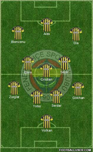 Fenerbahçe SK Formation 2011