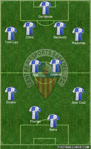 C.E. Sabadell football formation