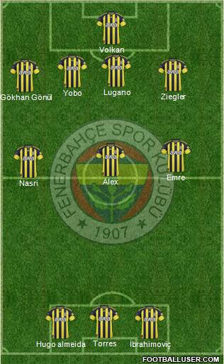 Fenerbahçe SK Formation 2011