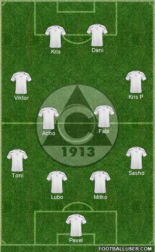 Slavia (Sofia) football formation