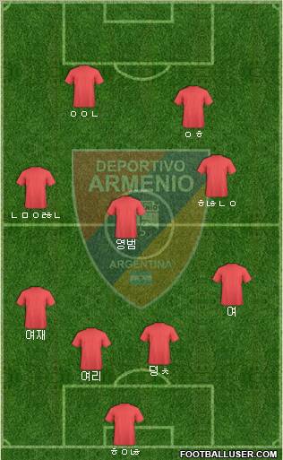 Deportivo Armenio Formation 2011