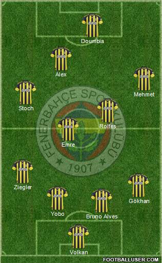 Fenerbahçe SK Formation 2011