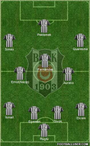 Besiktas JK Formation 2011