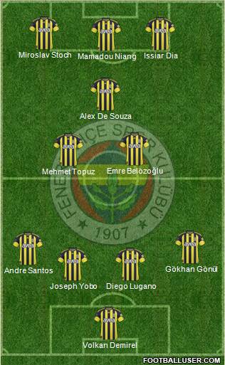 Fenerbahçe SK Formation 2011