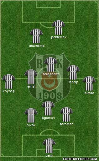 Besiktas JK Formation 2011
