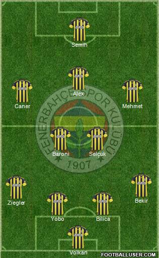 Fenerbahçe SK Formation 2011