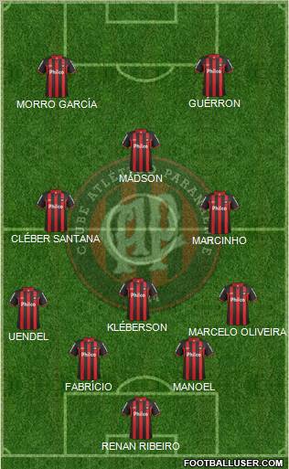 C Atlético Paranaense Formation 2011