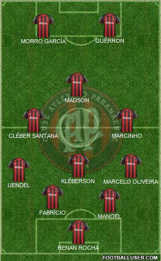 C Atlético Paranaense Formation 2011