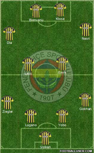 Fenerbahçe SK Formation 2011