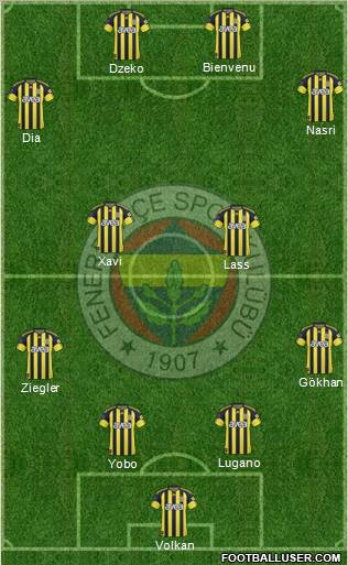Fenerbahçe SK Formation 2011