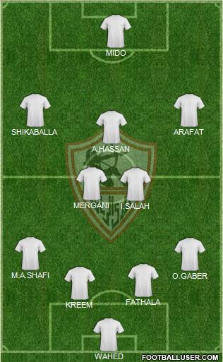 Zamalek Sporting Club Formation 2011