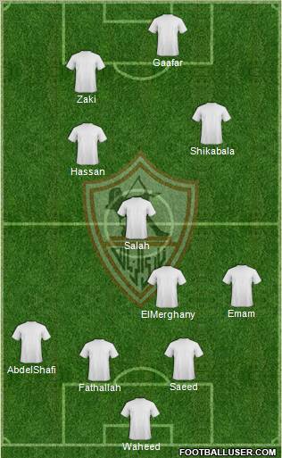 Zamalek Sporting Club Formation 2011