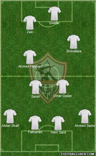 Zamalek Sporting Club Formation 2011