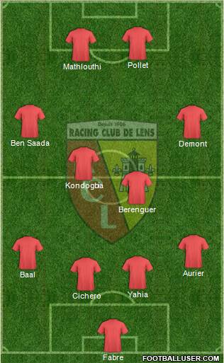 Racing Club de Lens Formation 2011