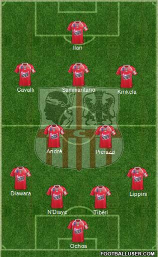 Athletic Club Ajaccien Football Formation 2011