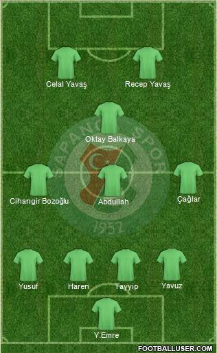 Sapanca Gençlikspor Formation 2011