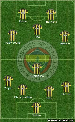 Fenerbahçe SK Formation 2011
