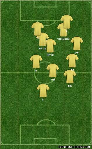 Pro Evolution Soccer Team Formation 2011