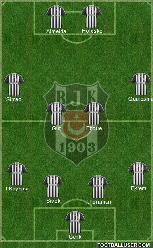 Besiktas JK Formation 2011