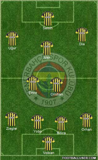 Fenerbahçe SK Formation 2011