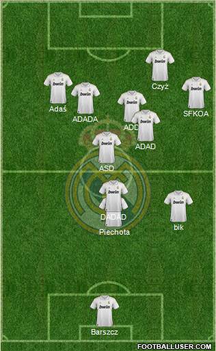 Real Madrid C.F. Formation 2011