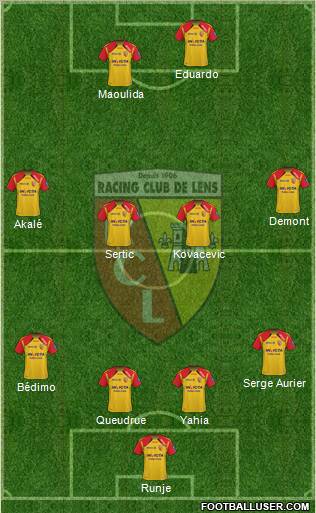 Racing Club de Lens Formation 2011