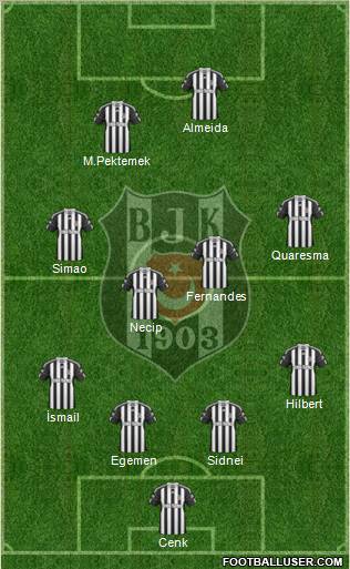 Besiktas JK Formation 2011