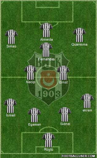 Besiktas JK Formation 2011