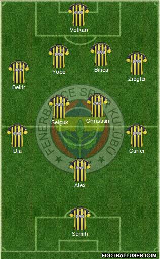 Fenerbahçe SK Formation 2011