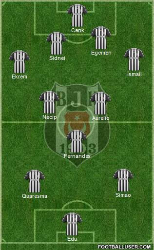 Besiktas JK Formation 2011