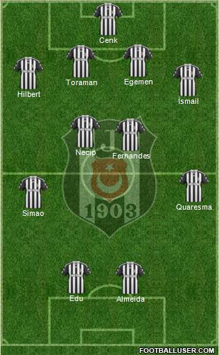 Besiktas JK Formation 2011