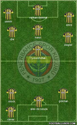 Fenerbahçe SK Formation 2011