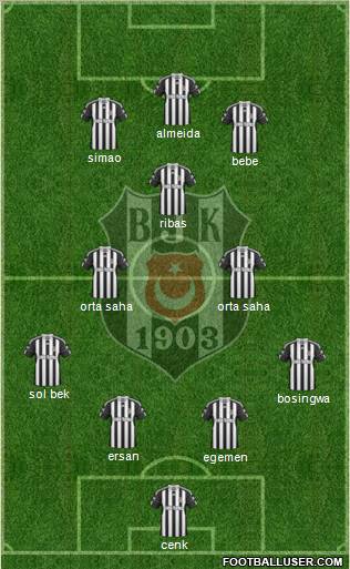 Besiktas JK Formation 2011