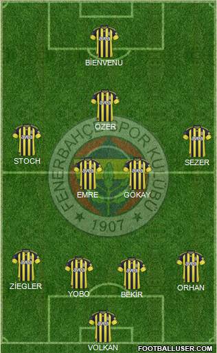 Fenerbahçe SK Formation 2011
